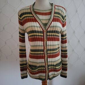 Vintage 2-Pc Sweater Set By Rosanna • Tagged Medium (Shell Seems Like a Small)